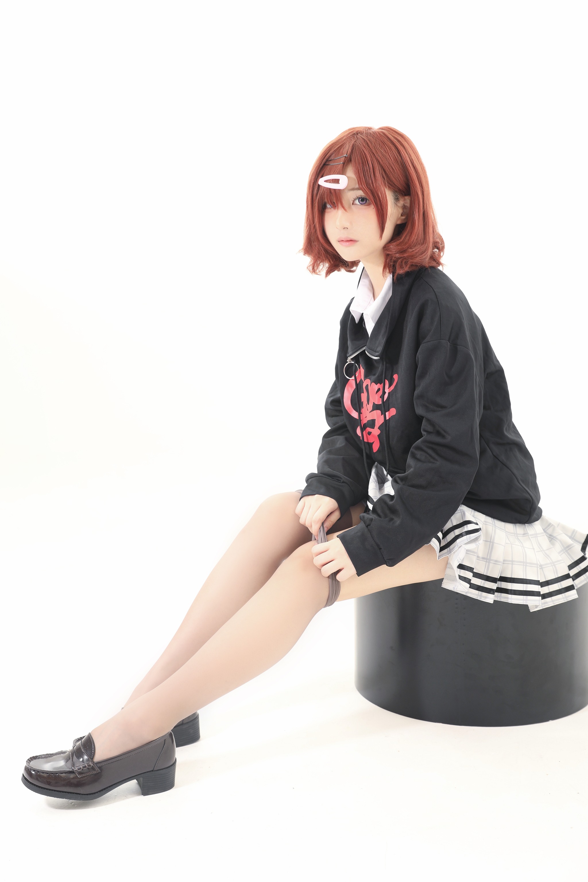 图片[1]-幼愛Youmeko – NO.001 樋口円香-灰丝[25P]-XikXak